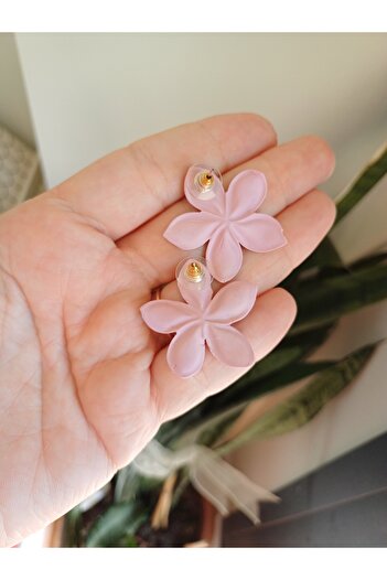 CREATİVESHOP Flower Earrings, Handmade Earrings, Design Earrings, Polymer Clay Earrings
