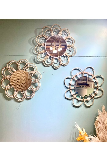 kattuna Bohemian Daisy Mirror Wall Decoration Product Set of 3