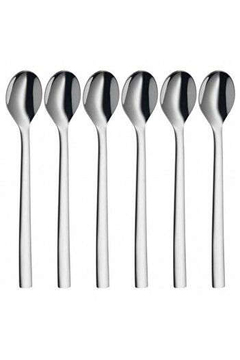 WMF Nuova Steel 6-Piece Silver Latte Macchiato Spoon
