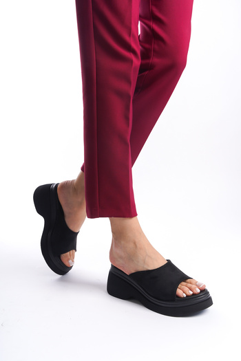 Taran Women's Thick Heeled and Combat Slippers - Banded Lori