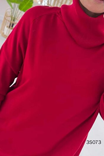 İnce Topuk Degaje Yaka Triko Bluz 3s073