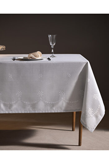 Madame Coco Lignite Tablecloth - Gray - 160X300 cm