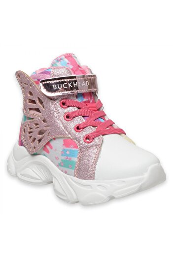 BUCKHEAD Buck4376 Wings High Pink-White Girls' Boots