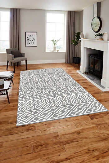 Napoli Home Printed Nordic Ahlat Model Washable Non-Slip Runner Kitchen Living Room Carpet