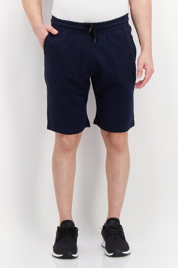 Kenneth Cole Men Drawstring Plain Basic Shorts, Navy Blue