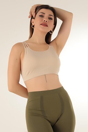 Doremi Seamless Back Strap Padded Sports Bra