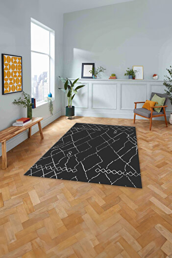 Napoli Home Printed Nordic Pattern Striped Washable Non-Slip Runner Kitchen Living Room Carpet