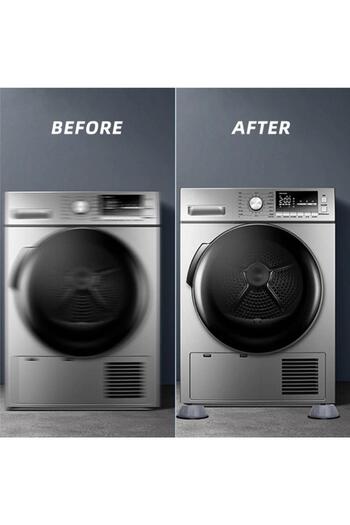 jetfast 8 Pieces Washing Machine Anti-Vibration Furniture Riser Stopper