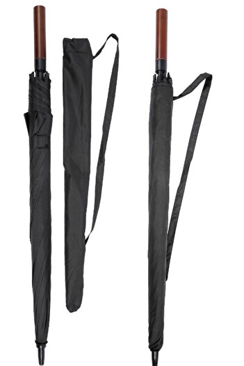 Marlux 8 Fiber Telli Rüzgara Dayanıklı Otomatik Özel Tasarım Protokol Şemsiye Siyah MAR-10135 709893