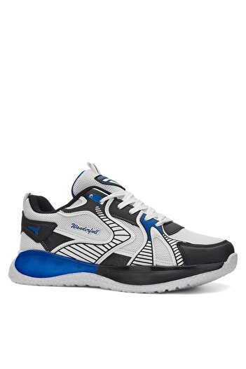 Wanderfull Men's White Orthopedic Sports Shoes - Light Comfortable Sole, Breathable Upper Material 4233