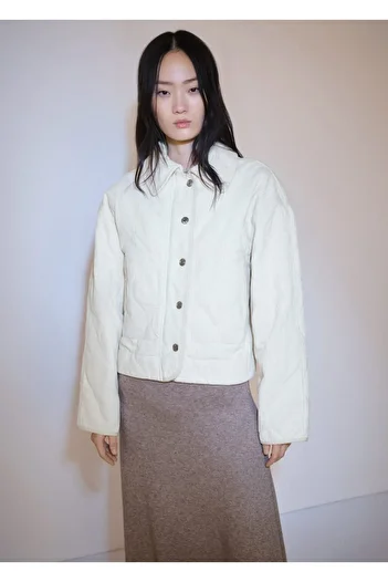 MANGO Woman Quilted Corduroy Jacket