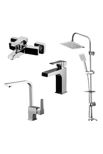 Newarc Aqua Sink, Bathroom Faucet, Sky Shower Unit 941521 - 941511 - 941881 L- 440453