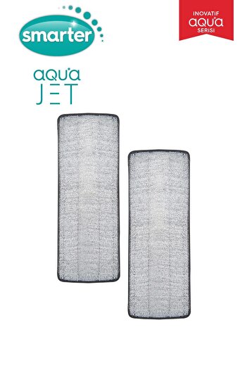 SMARTER Aqua Jet 2 Pieces Spare Mop - Clean and Dirty Water Separation Feature Tablet Mop Cleaning Set Mop