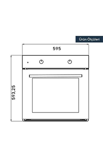 KUMTEL Inox Ankastre Fırın