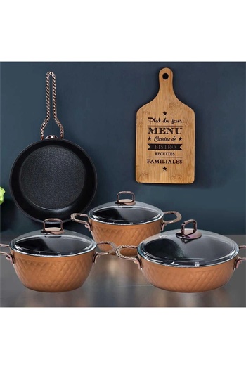 Vivaldi Vıvaldı Lidya Granite Pot Set 7 Pieces H024