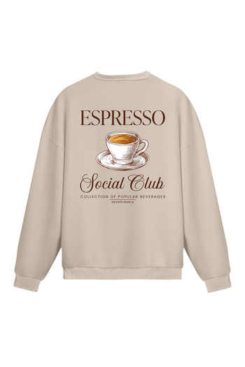 Mounte Bianca Unisex Espresso - Κανονικό φούτερ