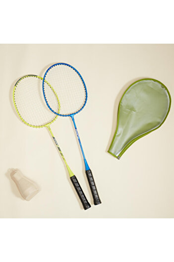 Decathlon Yetişkin Badminton Raket Seti - Sarı/Mavi - Fun BR130 AD