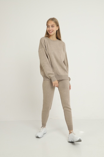 Blue Petrol Women's Crew Neck Knitwear Set