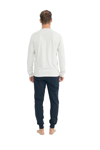 U.S. Polo Assn. Πόλο Ασν. Ανδρικό Σετ Πιτζάμες με Στρογγυλό Γιακά Ελαστικό Πόδι 11025K.Z1.E8.T.8AGR.3.OUP2.023JMSLKE