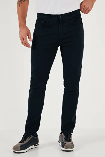 Buratti Stretch Cotton Regular Fit Normal Waist Straight Leg Trousers Men's Pants 674002