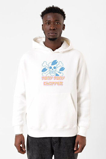 Tshirthane Аніме «One Piece» — Тоні Тоні Чоппер Джолі Роджер Бейаз Еркек Капшонлу Світшот