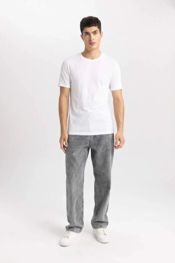DeFacto Ανδρικό T-shirt M6606az/wt34 Λευκό