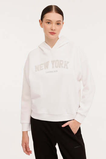 lumberjack Wl Alara 17Ss387 4Pr Ecru Women's Sweatshirt