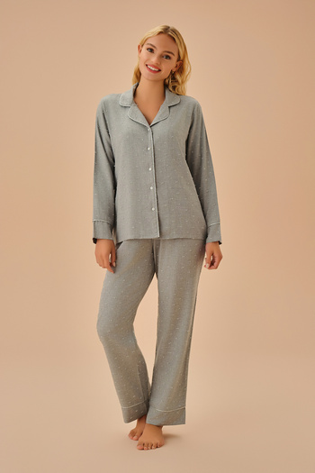 SUWEN Caroline Masculine Pajama Set
