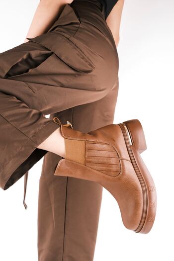 Lal Shoes & Bags Γυναικείες γόβες Tedy Μεταλλικές Λεπτομερείς Ελαστικές Μπότες-Μαύρισμα