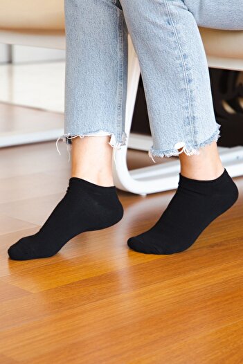 Bross 6 Pack Patternless Bamboo Women's Sneaker Socks