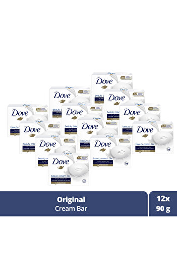 Dove Beauty Cream Bar Solid Beauty Soap Original Moisturizing Effect 90 g X12