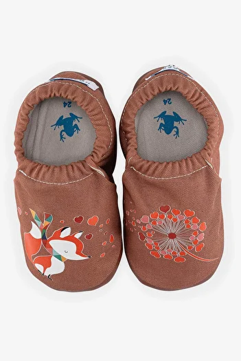 HOPFRÖG Dear Fox Hyper - Cinnamon Brown Barefoot Smart Booties