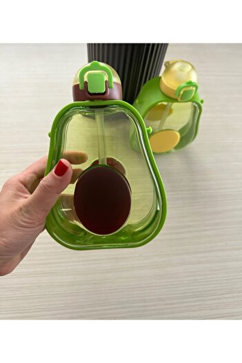 MİMOZA PARK 600ml Water Bottle - Cute Avocado String and Hangable Water Bottle