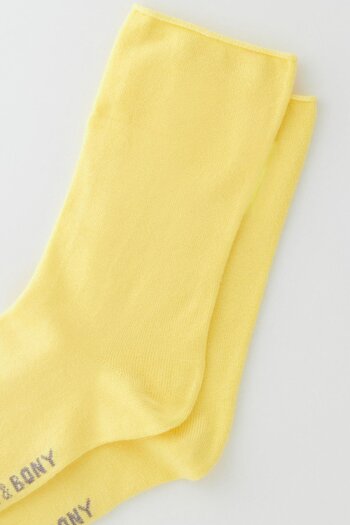 Katia&Bony Yellow Modal Fabric Thin Sock Women's Socks - Elasticless