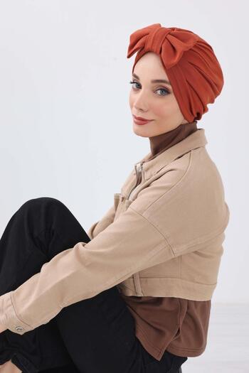 Aisha's Design Bowknot Winter Bonnet,B-27Rb,Tile