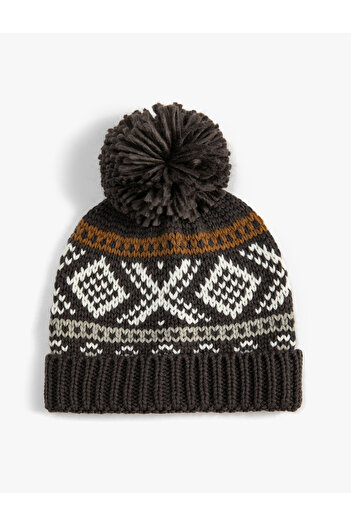 Koton Pompom Knitted Beret