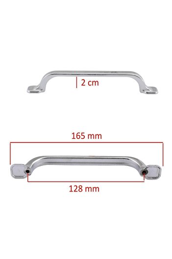 Badem10 Metal Cromat Zümre - Mobilier și sertare de bucătărie, dulapuri și mânere pentru uși