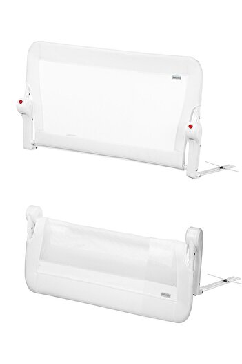 Wellgro 90*65 cm White Bed Barrier, Children's Bed Railing
