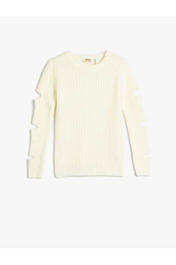 Koton Knitwear Sweater-Long Sleeve-Round Neck and More