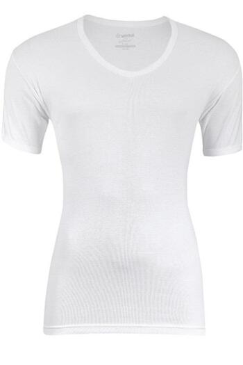 YILDIZ 60 Men's Ribbed V-Neck Short Sleeve T-Shirt Underwear 6 Pieces