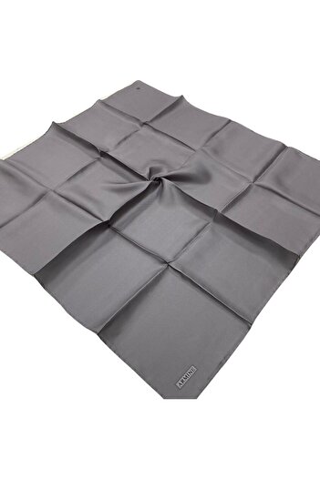 Armine Grey Solid Color Tivil Silk Scarf 10D02-25