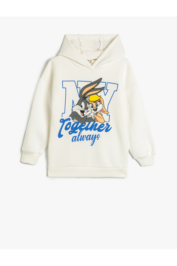 Koton Μπλούζα με κουκούλα Bugs Bunny και Lola Bunny με άδεια χρήσης