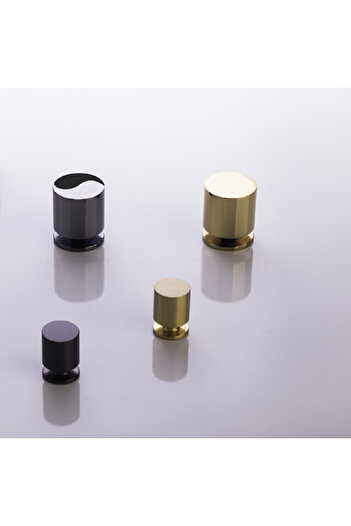 System 1956 Tek Delikli Kulp Altın Renk 12 Mm
