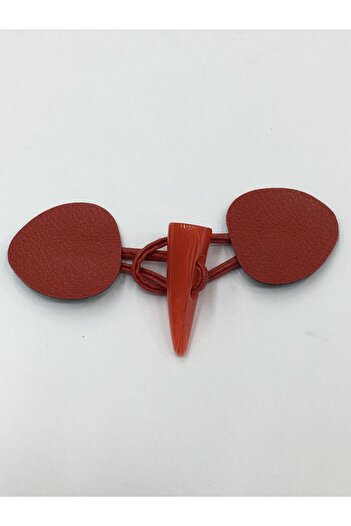 karantuhafiye Leather Unit Shepherd Button Set Red 2 Pieces