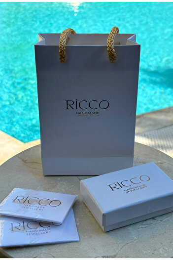 Ricco Jewellery 925 Ayar Gümüş Old Money Oskitli Kare Tilki Kuyruğu Zincir