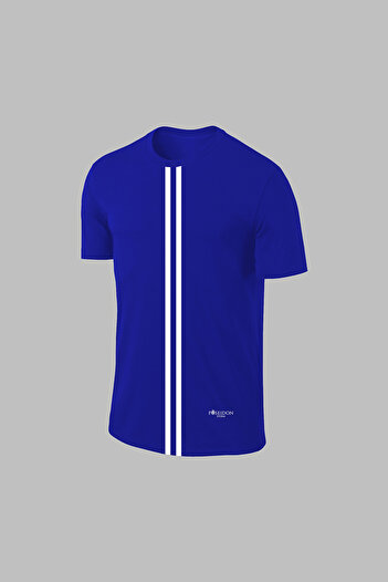POSEIDON STORM Чоловічий синій Dri-fit тканинний комфортний короткий рукав футболка з кишенями для тренувань, шорти, комплект (S-3XL)