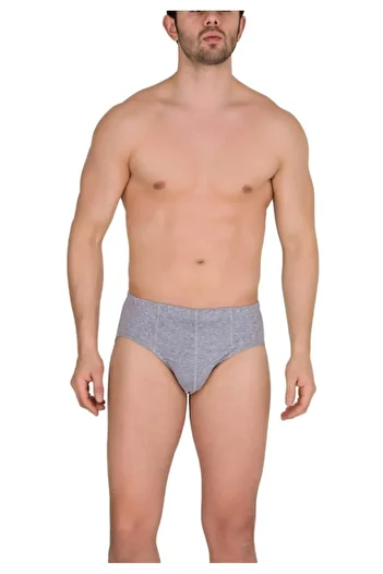 Berrak Men's Slip Underwear 6 Pack Gray Berrak 1056