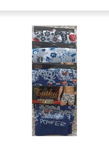 Tutku 0119 MEN'S PATTERNED LYCRA BOXER SINGLE