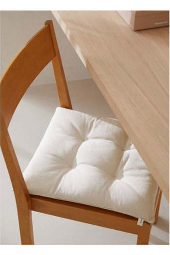 Rual 4-Piece Fluffy Filled Fabric Square Chair Cushion 40x40 cm