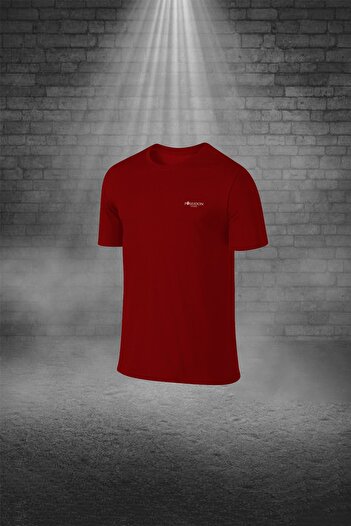POSEIDON STORM Burgundy Fit T-Shirt and Shorts Set for Men's Hiking - Pockets, Crew Neck (S-3Xl)